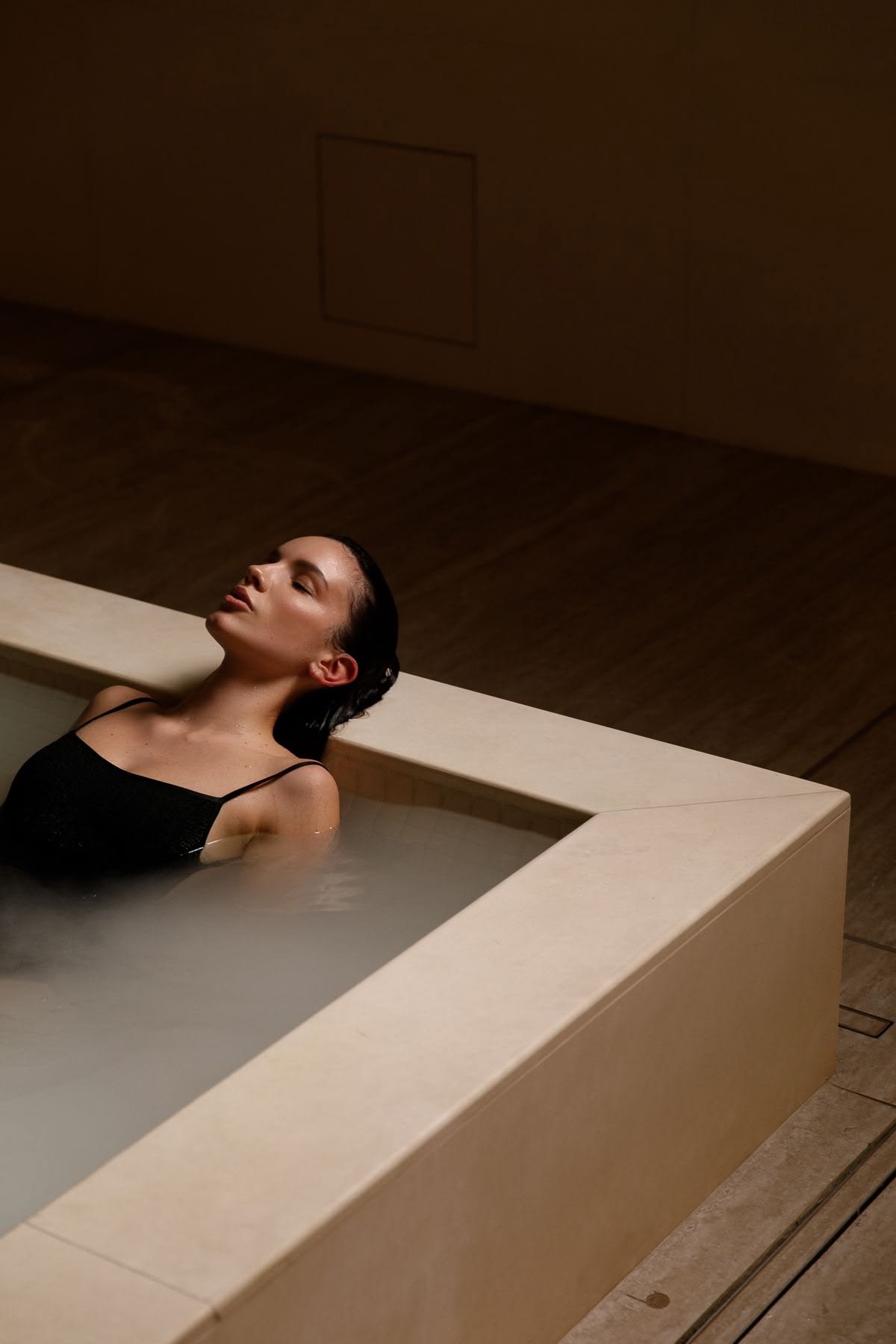 Editorial still — thermal bath